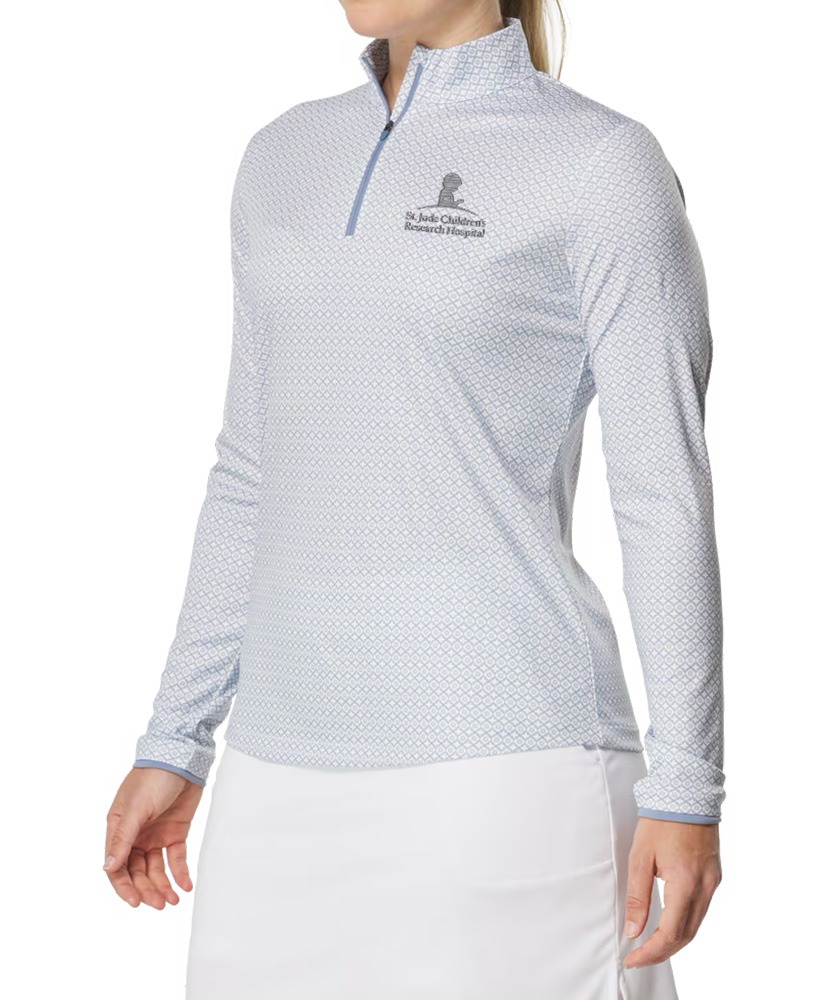 Primary image St. Jude FootJoy Ladies Quarter Zip - Blue Stone